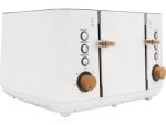 Boden Stark Anson Collection 4 Slice SS Toaster White