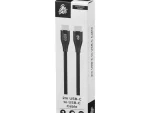Pro Bass FlexiCord Series 2m USB To Type-C Charging Cable - Black