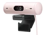 Logitech Brio 500 Full HD 1080p Rose Light Correction Auto-Framing Webcam