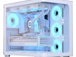 AeroCool P500C White Mid tower case - Includes 120mm ARGB Fan x 4