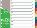 Treeline Pvc Index Divider Tab A