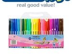 Marlin Kids Fibre Tip Pens -Pack Of 24