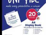 Marlin Uni File A4 All Purpose Flip File Display Book- 20 X Page Pocket