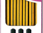 Marlin Scribblers HB end dipped pencil Blue and Yellow