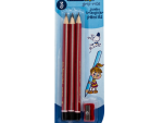 Marlin Scribbler HB Pencil Black and Silver Striped Box 12