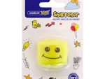 Marlin Kids 2 Hole Sharpener With Container Yellow