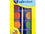 Marlin Kids 12 Jumbo Water Colours + Brush in box