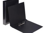 Marlin A4 PVC 70mm File Black Metal 40mm Capacity 2D Ring Mechanism