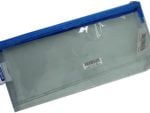 Marlin Clear PVC 23cm Pencil Bag Blue Zip 23cm x 11cm