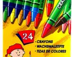 Kid Art Wax Crayons 8mm 24 Pack- Non-Toxic, Bright Colours