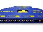 Geeko 4 Port RCA AV Switch