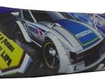 Brainware PU Leather 1 Pocket 20cm Pencil Bag – Mazda Racing Printed Artwork , Single Compartment , 1 x Easy Slide Zip Closure