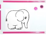 Brainware A4 Magnetic Whiteboard Pink