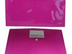 DLOffice A4 Carry Folder with Press Stud on Flap Pink
