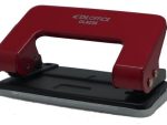 DLOffice Student Metal 2 Hole Punch Red