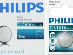 Philips Minicells Battery CR1616 Lithium Sold as Box of 10