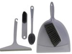Casey 5 Pack Dust Pan Broom Set White
