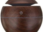 Casey Ultrasonic Aroma Mini Portable Humidifier Dark Wood