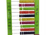 Brainware Bear Green Plastic Abacus 100 Beads Flatboard