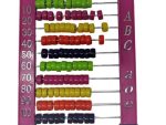 Brainware Bear Pink Plastic Abacus 100 Beads Flatboard
