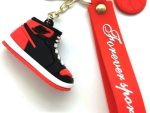 Casey High Top Mini Sneaker Design 3D KeyChain Red And