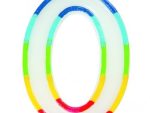Casey 7cm Multicolor Numerical Birthday Candle Nr.0 Retail