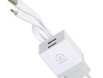 Geeko Dual USB Port Travel Charger WUW Adaptor with USB Cable