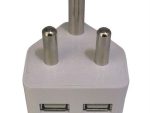 Unique Dual Usb Pluptop Charger with 2x2.1a Ports