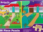 RGS 36pc Day & Night Wooden Puzzle