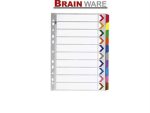 Brainware A4 Board Dividers Tab 1
