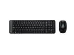 Logitech MK220 - Wireless Keyboard and Mouse combo - Black - USB