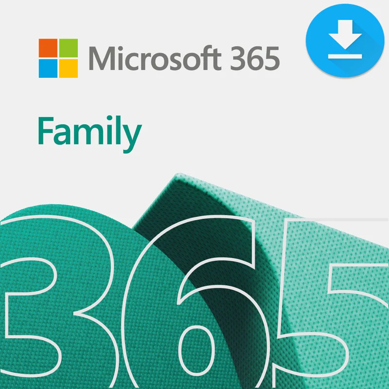 Microsoft 365 Family- Download. 1 Yr  Subscription