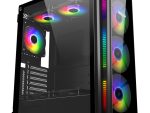 MECER Graphite Gaming ATX Case RGB (Excludes PSU).