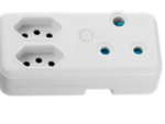 Ellies 3 Way Adaptor - White