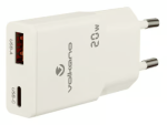 Volkano Mighty Series 20W Dual USB-A & USB-C GaN Wall Charger