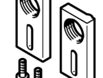 M8 SS Cup Square Bolt 40mm Long Electro