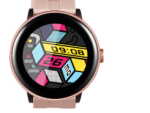 Amplify Compete series fitness watch round face - gold