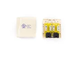 Zone CAT6 RJ45 White Single Box Network Outlet