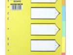 Marlin File Dividers Bright C/BOARD 1- 5