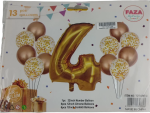 Casey 13pc Rose Gold and White Balloon Set Nr.4