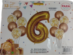 Casey 13pc Gold and White Balloon Set Nr.6