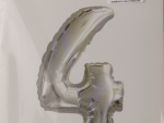 Casey 102cm Silver Balloon Number 4