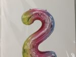 Casey 102cm Rainbow Balloon Number 2