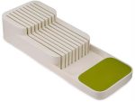 Casey Compact 2 Tier Knife Organiser White