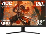 AOC CQ32G4VE 31.5" WQHD 180Hz Curved VA Gaming Monitor