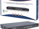 Intellinet 16-Port Gigabit Ethernet PoE+ Web-Managed Switch with 2 SFP Ports
