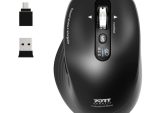 Port Connect Business 2.4GHz Rechargeable Bluetooth Wireless Mouse - Black