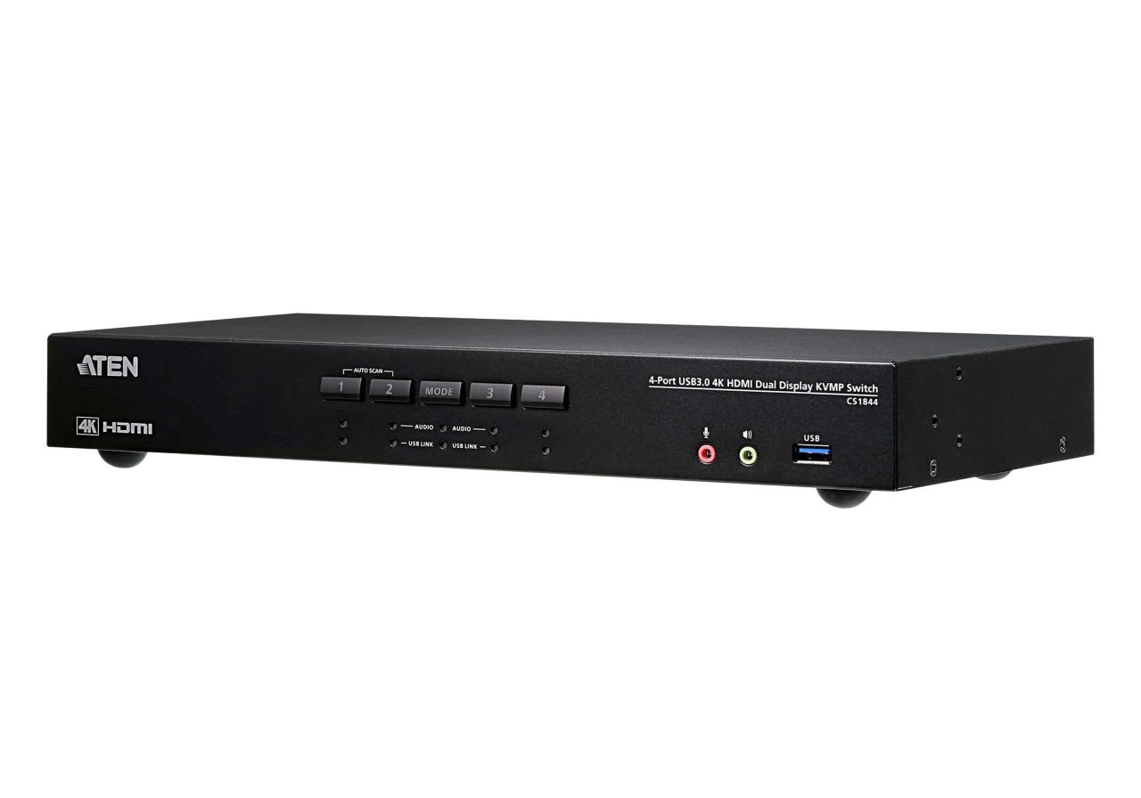 4-Port USB 3.0 4K HDMI Dual Display KVMP Switch HDMI 2.0 Standard