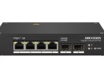 Hikvision L2 Unmanaged Industrial  4*1GB POE POrts  2*1GB SFP Ports