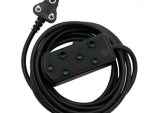 Ellies Side by Side Heavy Duty Extension Lead-10M-BK